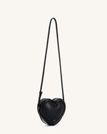 Arlene Heart Shaped Bag - Black