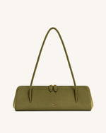 Nova Baguette Style Shoulder Bag - Dark Olive