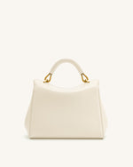 Lucia Classic Top Handbag - White