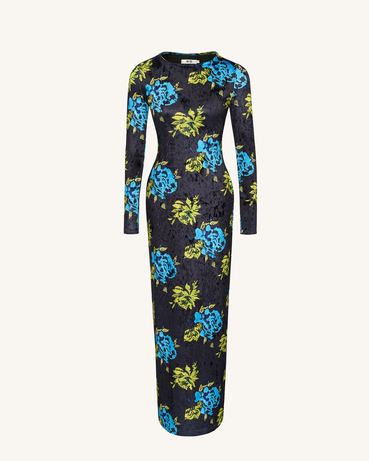 Zoe Vibrant Floral Long Sleeve Gown - Multicolor