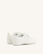 Ferne Streamlined Lustrous Sneakers  - White