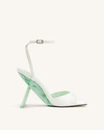 Hayden Triangle Wedge Sandals - Green