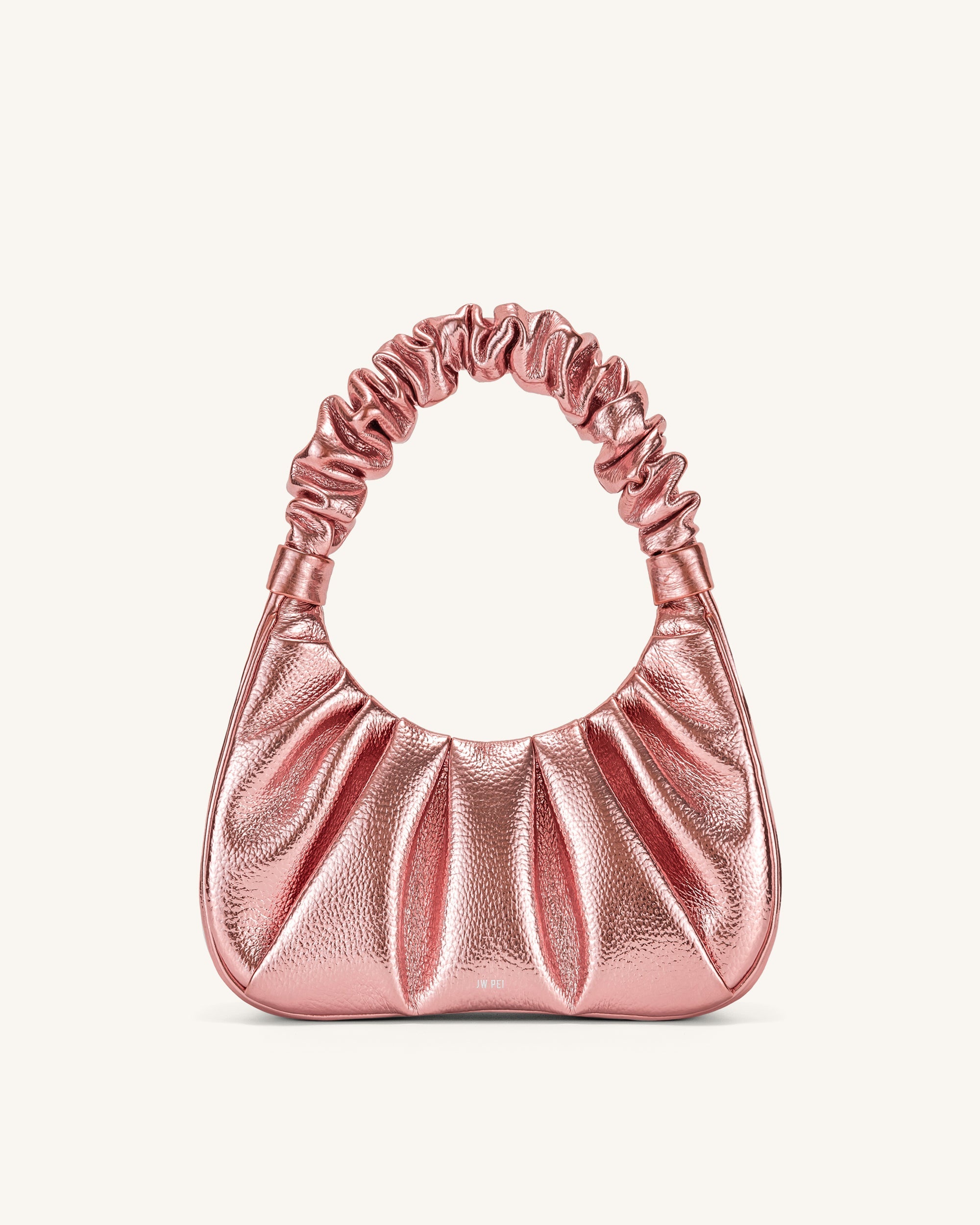 Pink best sale ruched bag